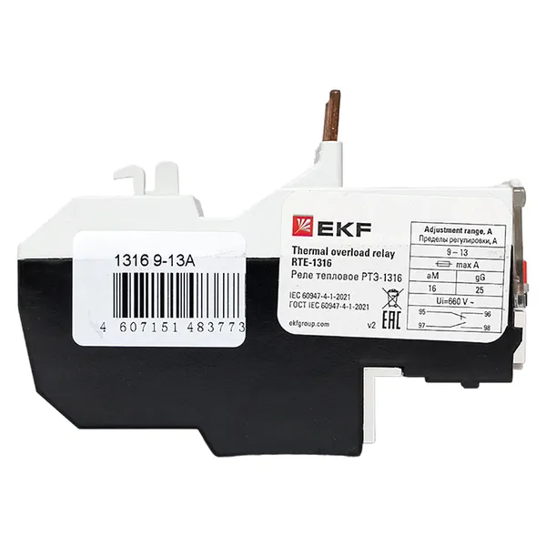 Реле тепловое РТЭ-1316 9-13А EKF PROxima