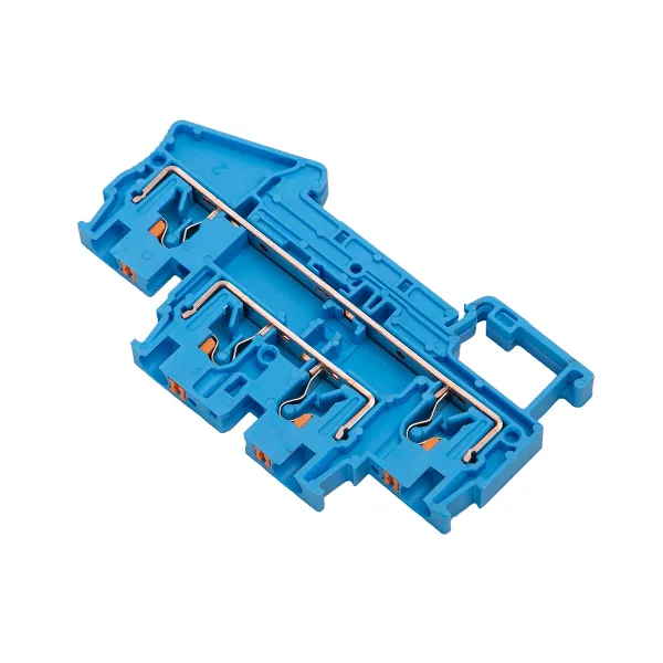 Клемма двухуровневая Push-in 4 мм2 4 вывода синяя EKF