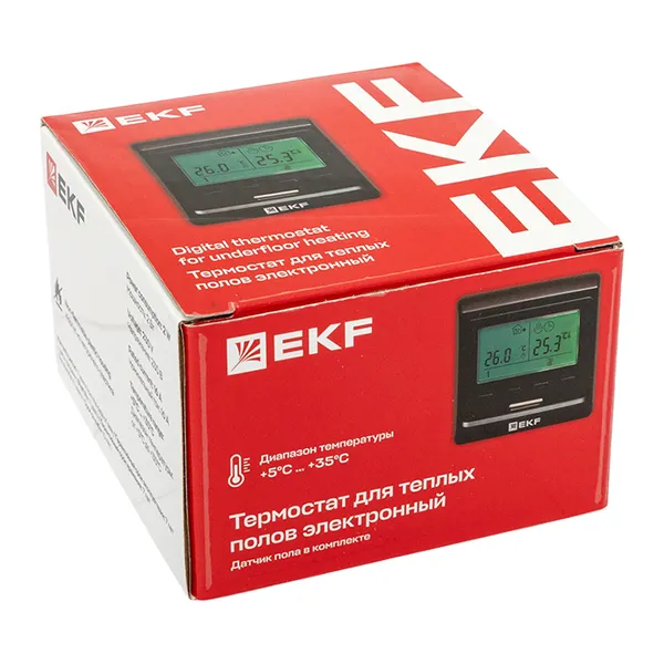 Термостат для теплых полов электронный 16 A 230В EKF