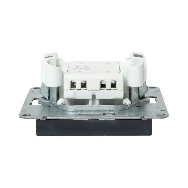 Механизм выключателя, одноклавишный, перекрёстный, графит Эпика EKF