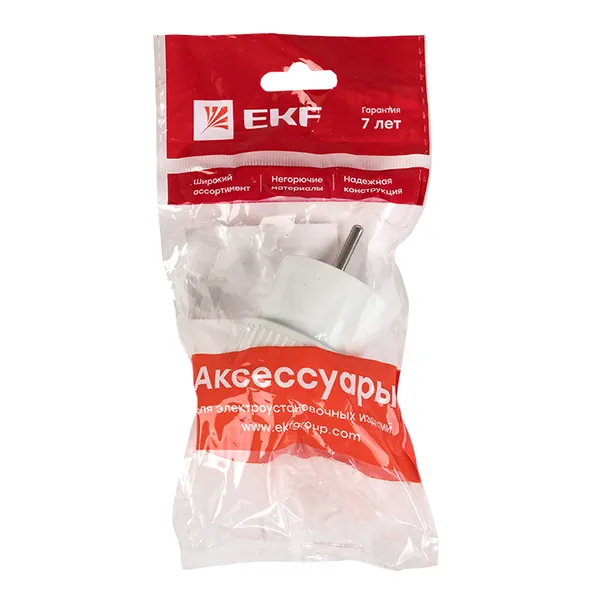 Адаптер-переходник б/з бел. 6А 250В EKF PROxima