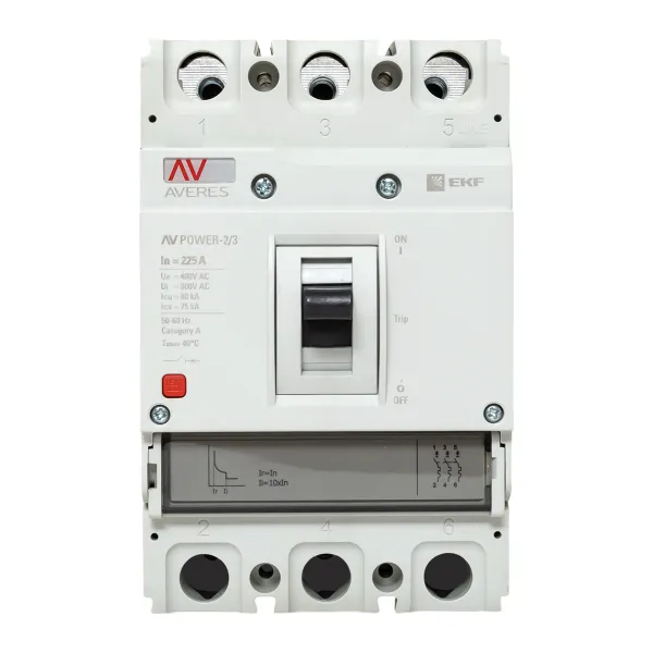 Автоматический выключатель AV POWER-2/3 225А 80kA TR EKF AVERES