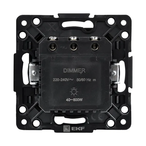 Стокгольм Механизм Светорегулятора 600W 220В винтовые клеммы черный EKF PROxima
