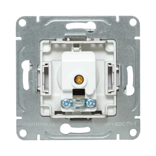 Механизм розетки TV, одиночная, шампань Эпика EKF