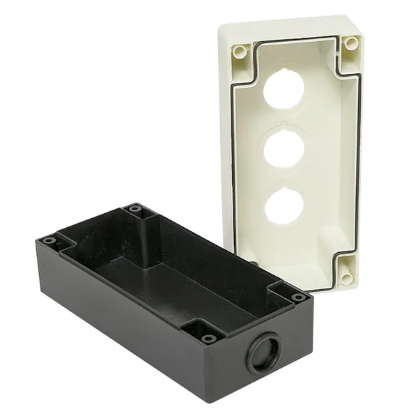 Корпус КП103 пластиковый 3 кнопки белый EKF PROxima