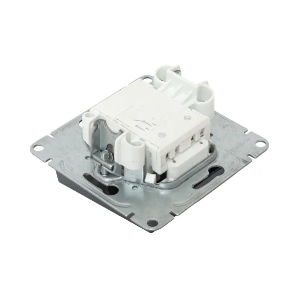 Механизм выключателя, одноклавишный, с подсветкой, графит Эпика EKF