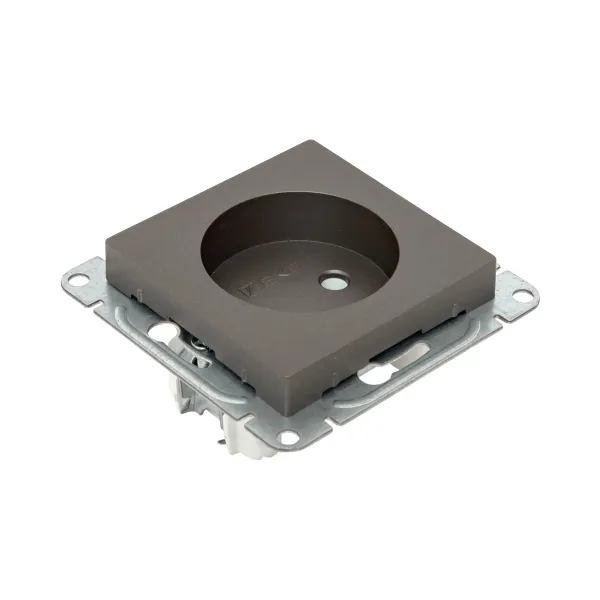 Механизм розетки, 16А, без заземления, без шторок, мокко Эпика EKF