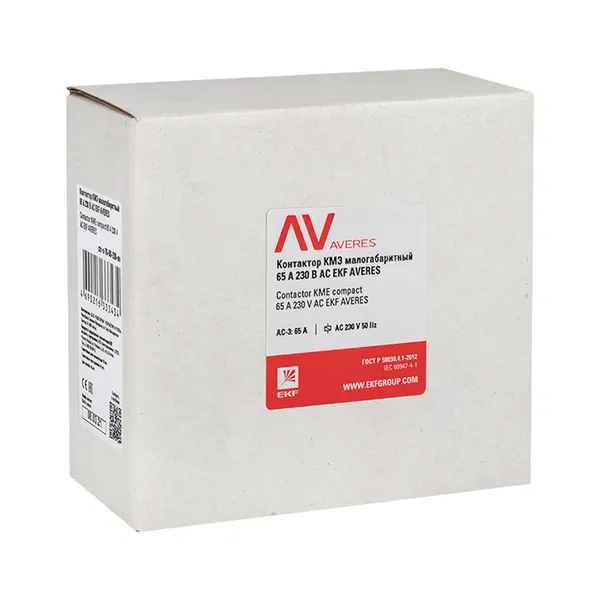 Контактор КМЭ 65А 230В АС EKF AVERES