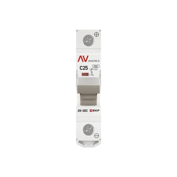 Выключатель автоматический AV-6 DC 1P 25A (C) 6kA EKF AVERES