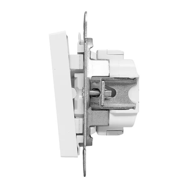 Механизм выключателя, одноклавишный, перекрёстный, белый Эпика EKF