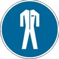 Знак наклейка M07 "Работать в защитной одежде" (200х200) ГОСТ 12.4.026-2015 EKF PROxima