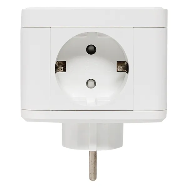 Тройник "Куб" 2 гнезда 2USB 2,4А+Type C + Ночник