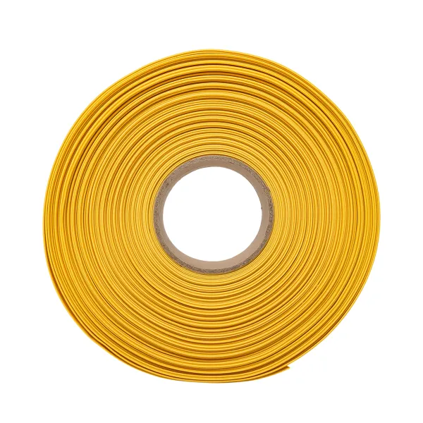 Термоусаживаемая трубка ТУТ нг 60/30 желтая рулон EKF PROxima