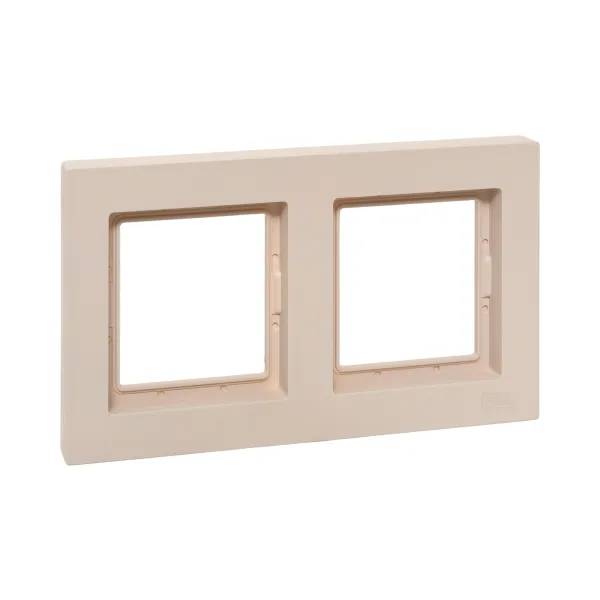2 - местная рамка, IP44, кремовая, пластик Эпика EKF