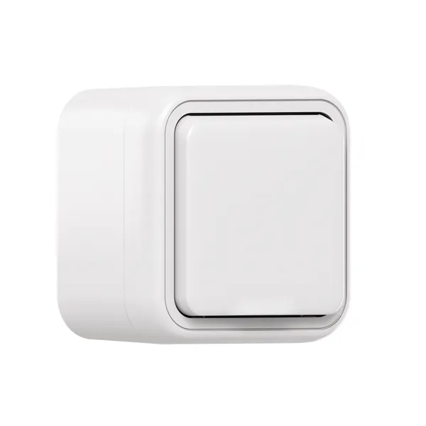 Розетка, одноместная, ОП, винтовые клеммы белый, Бронто EKF