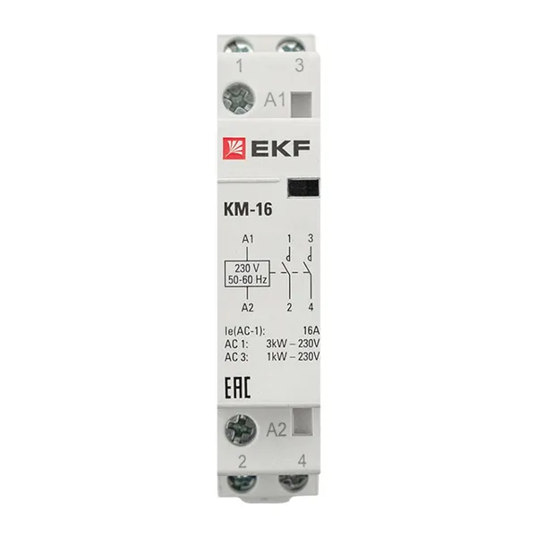 Контактор модульный КМ 16А 2NО (1 мод.) EKF PROxima