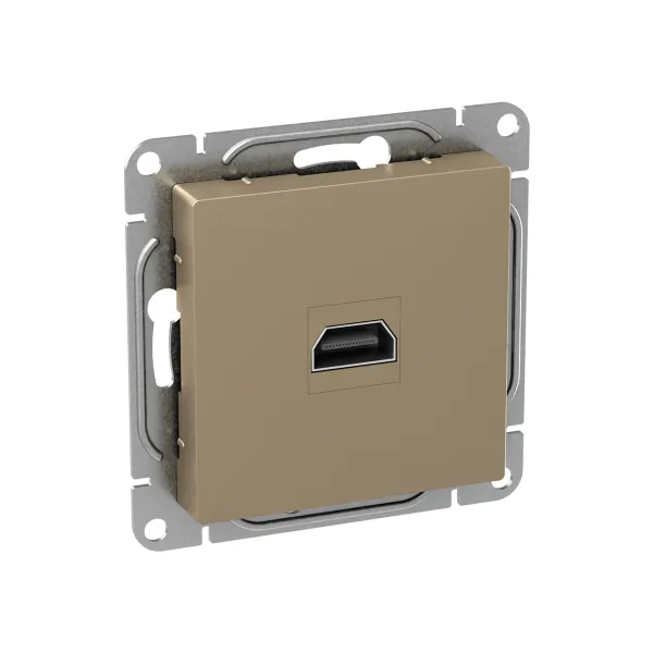 Механизм розетки HDMI, шампань Эпика EKF