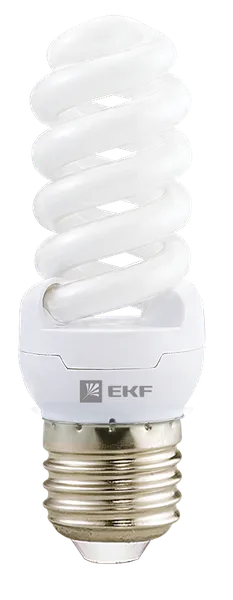 Лампа энергосберегающая FS8-спираль 11W 4000K E27 8000h EKF Simple