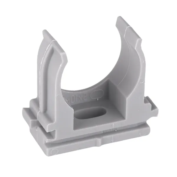 Крепеж-клипса для ручного монтажа d25 мм (10 шт) серая EKF-Plast