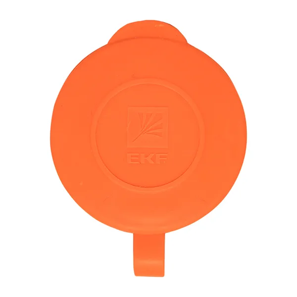 Роз. перенос. с защитной крышкой оранжевая каучуковая 230В 2P+PE 16A IP44 EKF PRO