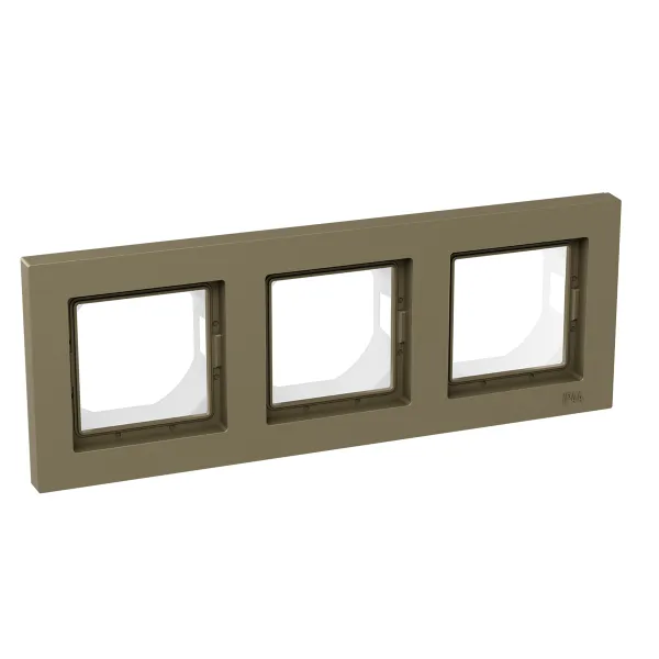 3 - местная рамка, IP44, шампань, пластик Эпика EKF