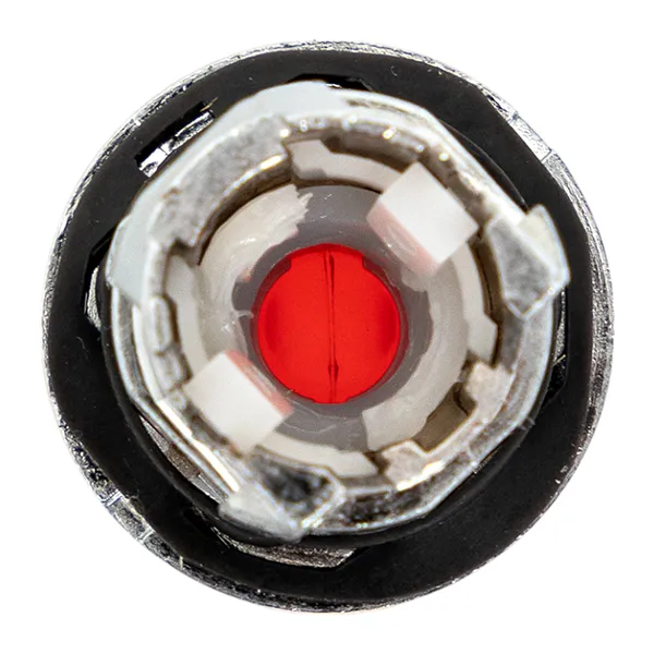 Исполнительный механизм переключателя ХB4 красный на 2 положения с фиксацией, с подсветкой с короткой ручкой IP65 EKF