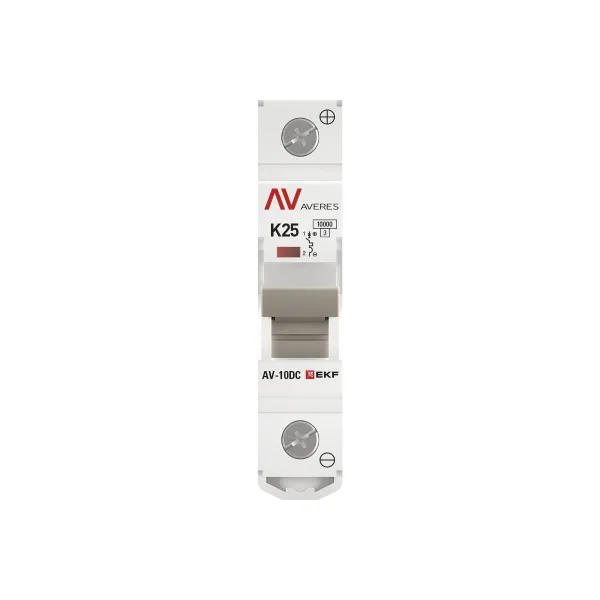 Выключатель автоматический AV-10 DC 1P 25A (K) 10kA EKF AVERES