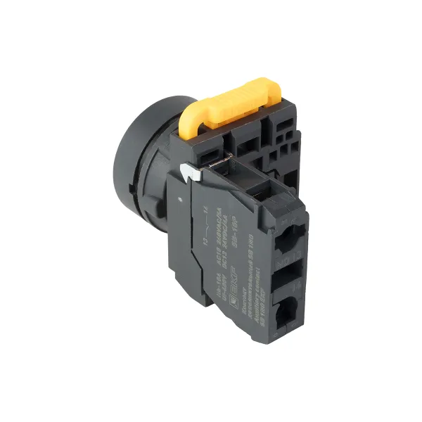 Кнопка SB-21 плоская без фиксации 1NO черная IP65 EKF