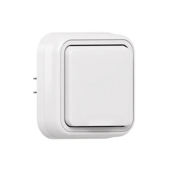 Розетка, одноместная, СП, винтовые клеммы белый, Бронто EKF