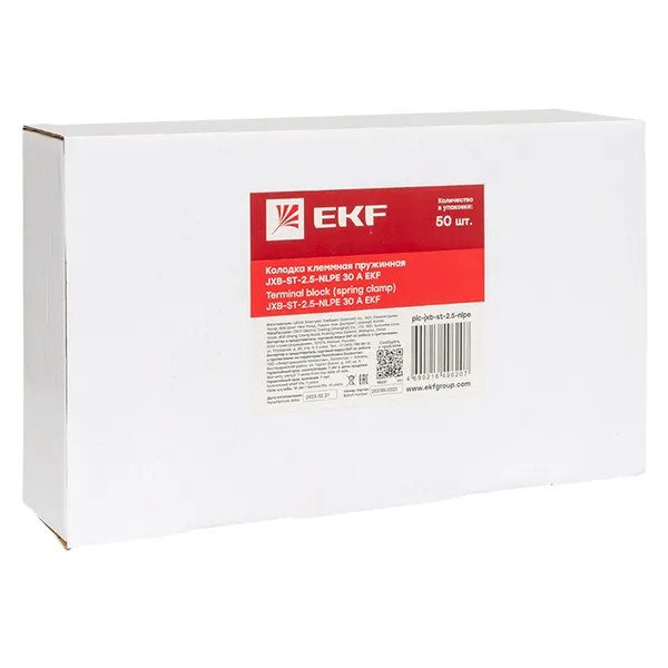 Колодка клеммная пружинная ST-2.5-NLPE 30A EKF
