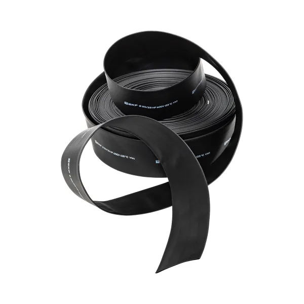 Термоусаживаемая трубка ТУТ нг 50/25 черная рулон EKF PROxima