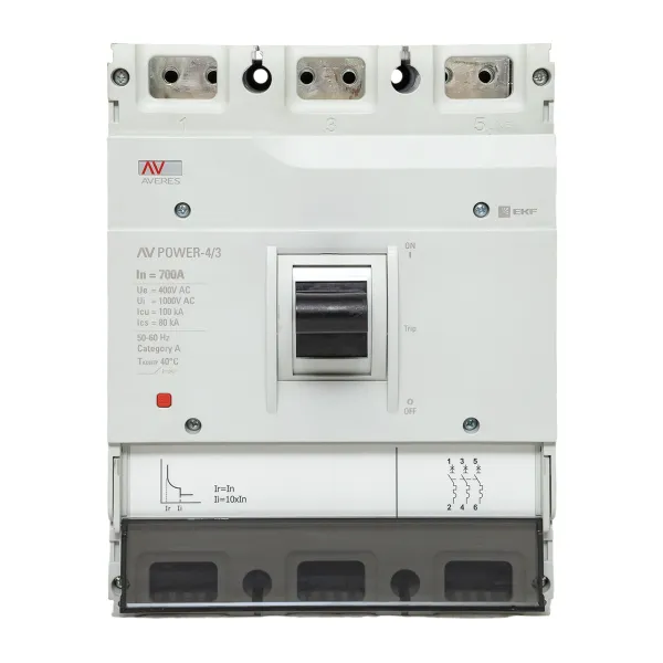 Автоматический выключатель AV POWER-4/3 700А 100kA TR EKF AVERES