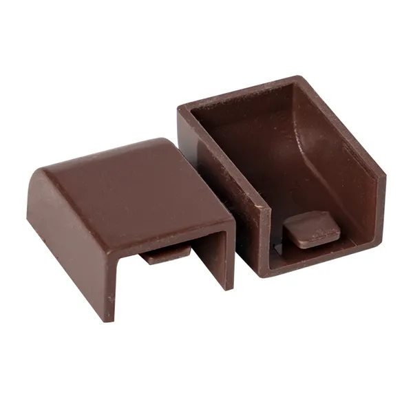 Заглушка (15х10) (4 шт) темное дерево EKF-Plast