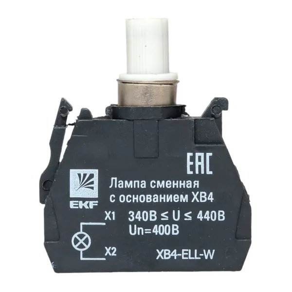 Лампа сменная c основанием XB4 белая 400В EKF PROxima