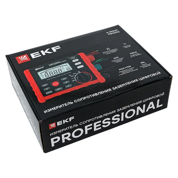 Измеритель сопротивления заземления цифровой E-Resist MS2302 EKF Professional