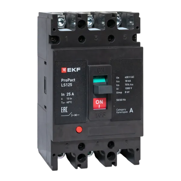 Автоматический выключатель LS125 18кА 3P 25А ProPact EKF