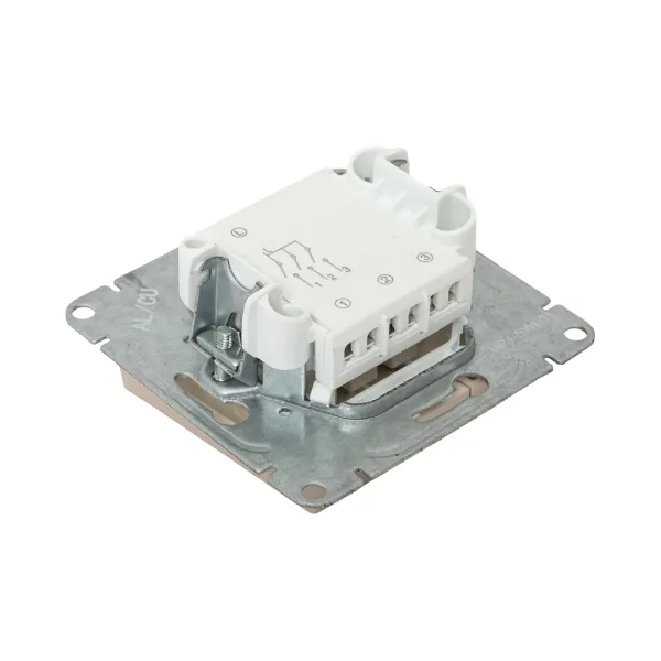 Механизм выключателя, трёхклавишный, кремовый Эпика EKF