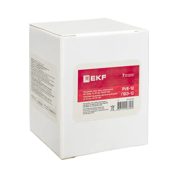 Приставка выдержки времени включения ПВЭ-12 0,1-30сек NO+NC EKF PROxima