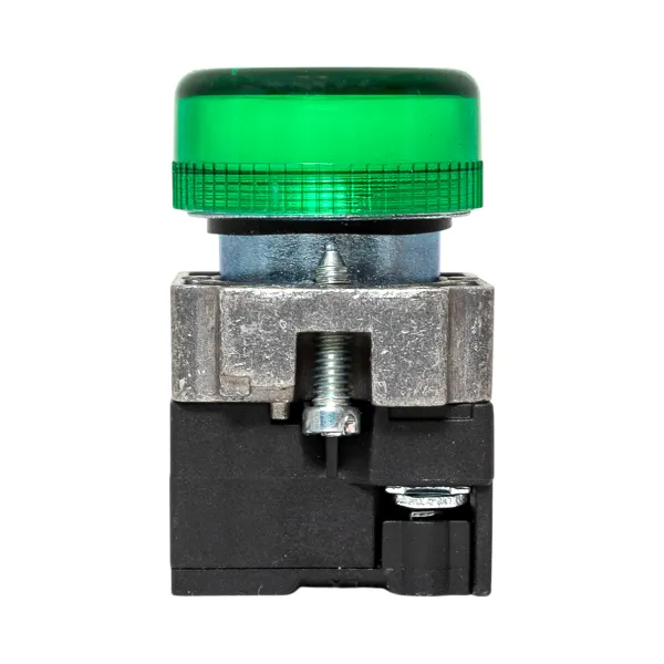 Лампа сигнальная BV63 зеленая 24В EKF