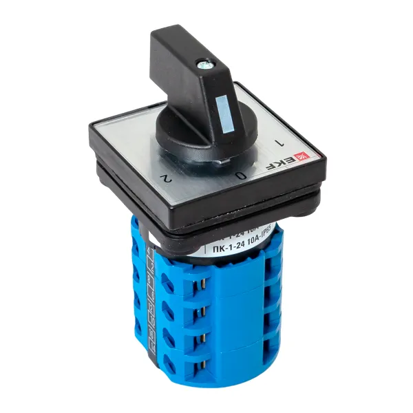 Переключатель кулачковый ПК-1-24 10А 4P «1-0-2» IP65 EKF