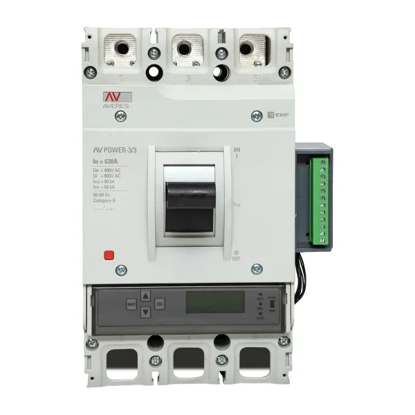 Автоматический выключатель AV POWER-3/3 630А 50kA ETU6.2 EKF AVERES