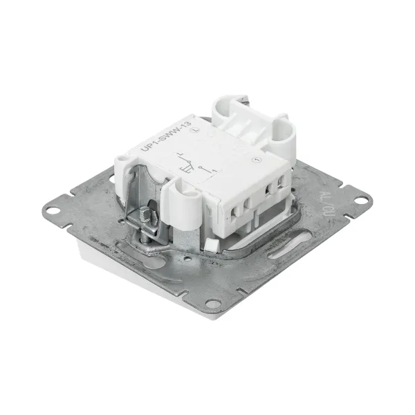 Механизм выключателя, одноклавишный, кнопочный, белый Эпика EKF