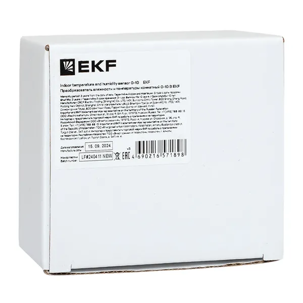 Преобразователь влажности и температуры комнатный 0-10 В EKF