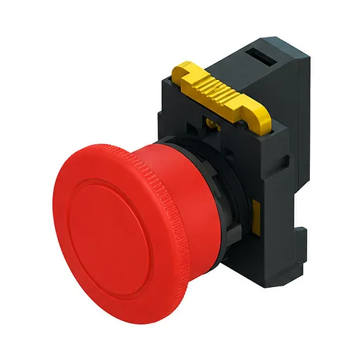 Кнопка SB-34 грибовидная 1NO+1NC белая EKF