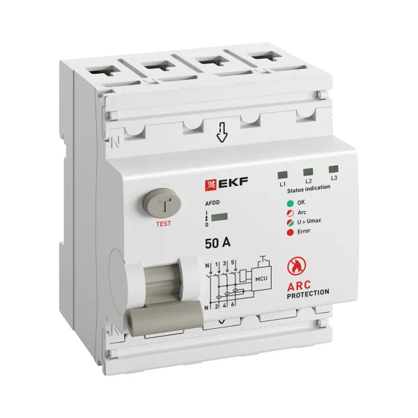 Устройство защиты от дугового пробоя (УЗДП) 3P+N 50А PROXIMA EKF
