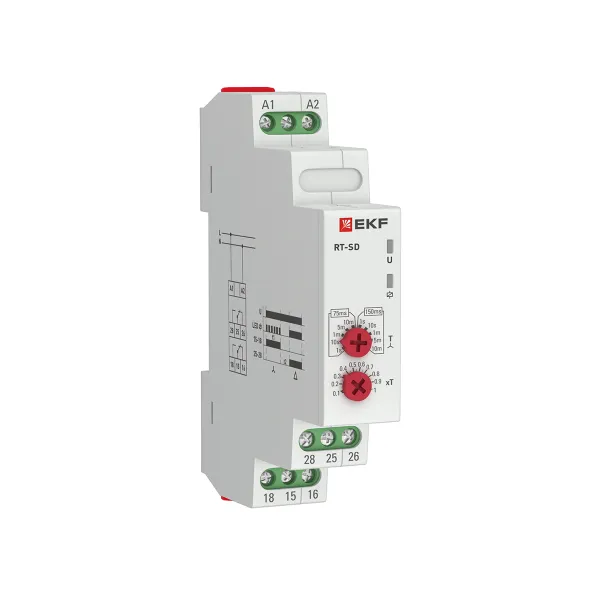 Реле времени (для двигателей "звезда-треугольник") RT-SD 12-240В EKF PROxima