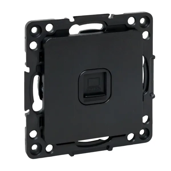 Стокгольм Механизм Розетки RJ-45 1-местной черный EKF PROxima