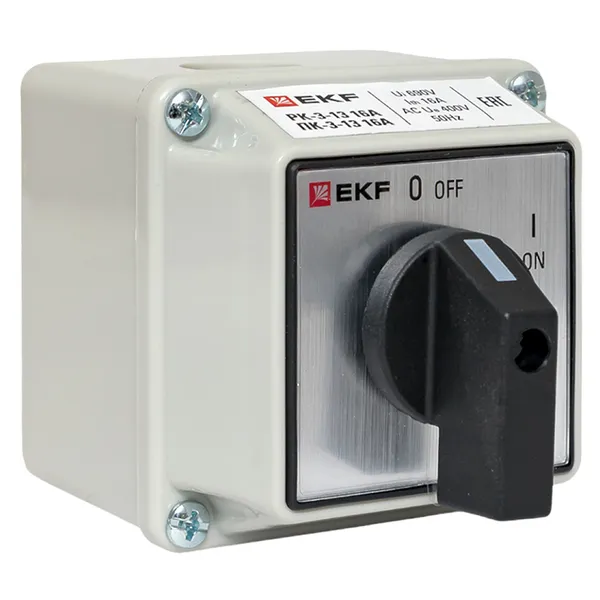 Переключатель кулачковый ПК-3-13 16А 3P "ВКЛ-ВЫКЛ" IP54 EKF PROxima