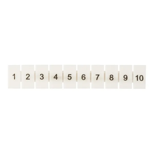 Маркеры для UT/ST/Push-in 2,5 с нумерацией 1-10 (100 шт.) EKF