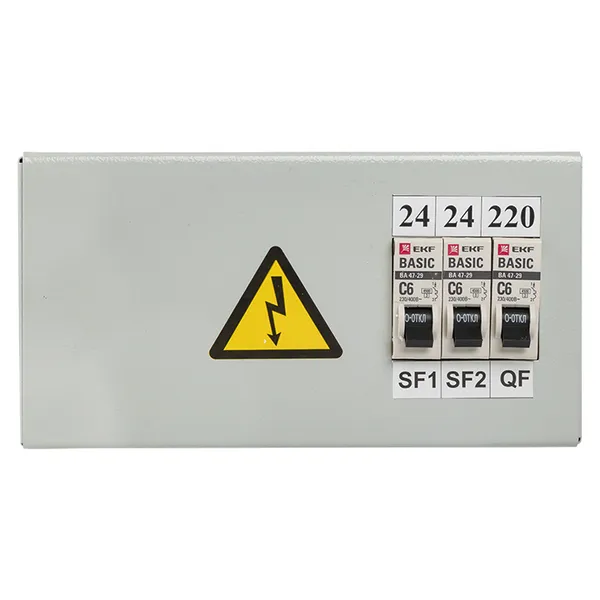 Ящик с понижающим трансформатором ЯТП 0,25кВА 220/24В (3 автомата) EKF Basic